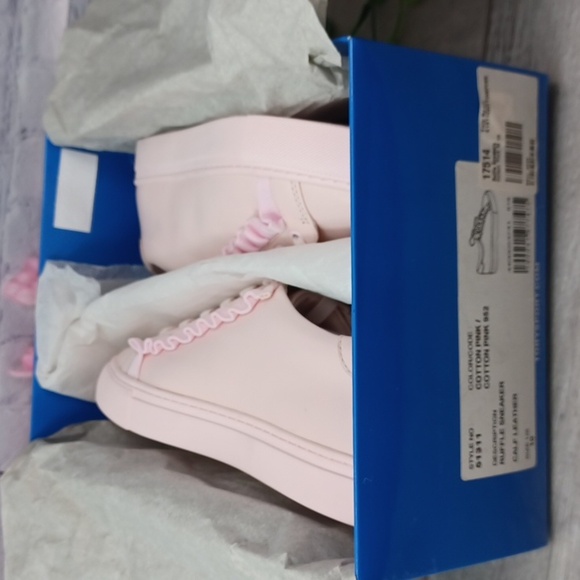 Tory Burch Sport Ruffle Sneaker Cotton Pink NIB - Picture 6 of 11